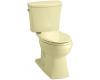 Kohler Kelston K-11453-Y2 Sunlight Comfort Height 1.28 Elongated Toilet with Cachet Toilet Seat and Left-Hand Trip Lever