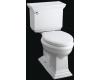 Kohler Memoirs K-11460-0 White Comfort Height Elongated Toilet with Glenbury Toilet Seat and Left-Hand Trip Lever