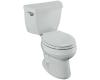 Kohler Wellworth K-11470-0 White Round-Front Toilet with Left-Hand Trip Lever