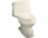 Kohler Santa Rosa K-3323-47 Almond Santa Rosa Compact Elongated Toilet with Toilet Seat, Cover and Left-Hand Trip Lever