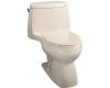 Kohler Santa Rosa K-3323-55 Innocent Blush Santa Rosa Compact Elongated Toilet with Toilet Seat, Cover and Left-Hand Trip Lever