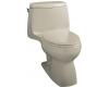 Kohler Santa Rosa K-3323-G9 Sandbar Santa Rosa Compact Elongated Toilet with Toilet Seat, Cover and Left-Hand Trip Lever