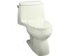 Kohler Santa Rosa K-3323-NG Tea Green Santa Rosa Compact Elongated Toilet with Toilet Seat, Cover and Left-Hand Trip Lever
