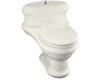 Kohler Revival K-3360-96 Biscuit One-Piece Elongated Toilet with Toilet Seat and Polished Chrome Lift Knob and Hinges