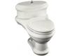 Kohler Revival K-3360-AF-0 White One-Piece Elongated Toilet with Toilet Seat and French Gold Lift Knob and Hinges