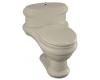Kohler Revival K-3360-G9 Sandbar One-Piece Elongated Toilet with Toilet Seat and Polished Chrome Lift Knob and Hinges