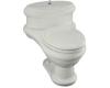Kohler Revival K-3360-W2 Earthen White One-Piece Elongated Toilet with Toilet Seat and Polished Chrome Lift Knob and Hinges