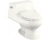 Kohler Rialto K-3386-0 White One-Piece Round-Front Toilet with French Curve Toilet Seat and Left-Hand Trip Lever