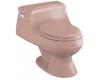 Kohler Rialto K-3386-45 Wild Rose One-Piece Round-Front Toilet with French Curve Toilet Seat and Left-Hand Trip Lever