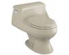 Kohler Rialto K-3386-G9 Sandbar One-Piece Round-Front Toilet with French Curve Toilet Seat and Left-Hand Trip Lever