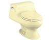 Kohler Rialto K-3386-Y2 Sunlight One-Piece Round-Front Toilet with French Curve Toilet Seat and Left-Hand Trip Lever