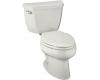 Kohler Wellworth K-3422-T-0 White Elongated Toilet with Left-Hand Trip Lever and Tank Cover Locks