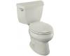 Kohler Wellworth K-3423-95 Ice Grey Round-Front Toilet with Left-Hand Trip Lever