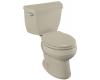 Kohler Wellworth K-3423-RA-G9 Sandbar Round-Front Toilet with Right-Hand Trip Lever