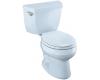 Kohler Wellworth K-3423-T-6 Skylight Round-Front Toilet with Left-Hand Trip Lever and Tank Cover Locks