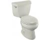 Kohler Wellworth K-3423-UT-95 Ice Grey Round-Front Toilet with Left-Hand Trip Lever, Tank Cover Locks and Tank Liner