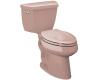 Kohler Highline K-3427-45 Wild Rose Comfort Height Elongated Toilet with Left-Hand Trip Lever
