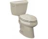 Kohler Highline K-3427-G9 Sandbar Comfort Height Elongated Toilet with Left-Hand Trip Lever