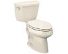 Kohler Highline K-3427-RA-47 Almond Comfort Height Elongated Toilet with Right-Hand Trip Lever