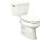 Kohler Highline K-3427-T-0 White Comfort Height Elongated Toilet with Left-Hand Trip Lever and Tank Cover Locks