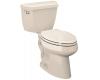 Kohler Highline K-3427-T-55 Innocent Blush Comfort Height Elongated Toilet with Left-Hand Trip Lever and Tank Cover Locks