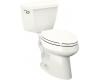 Kohler Highline K-3427-TR-0 White Comfort Height Elongated Toilet with Right-Hand Trip Lever and Tank Cover Locks