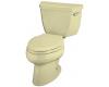 Kohler Wellworth K-3432-RA-Y2 Sunlight Elongated Toilet with Right-Hand Trip Lever