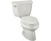 Kohler Wellworth K-3432-UT-0 White Elongated Toilet with Left-Hand Trip Lever, Insuliner Tank Liner and Tank Cover Locks