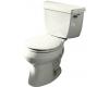 Kohler Wellworth K-3433-RA-0 White Round-Front Toilet with Right-Hand Trip Lever