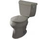 Kohler Wellworth K-3433-TR-K4 Cashmere Round-Front Toilet with Right-Hand Trip Lever and Tank Cover Locks