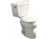 Kohler Wellworth K-3433-U-NG Tea Green Round-Front Toilet with Left-Hand Trip Lever and Tank Liner