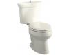 Kohler Serif K-3444-96 Biscuit Elongated Toilet with Polished Chrome Trip Lever and Supply