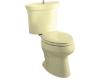 Kohler Serif K-3444-Y2 Sunlight Elongated Toilet with Polished Chrome Trip Lever and Supply