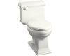 Kohler Memoirs Classic K-3451-0 White Comfort Height Elongated Toilet with Toilet Seat and Left-Hand Trip Lever