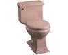 Kohler Memoirs Classic K-3451-45 Wild Rose Comfort Height Elongated Toilet with Toilet Seat and Left-Hand Trip Lever