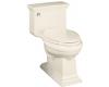 Kohler Memoirs Stately K-3453-47 Almond Comfort Height Elongated Toilet with Toilet Seat and Left-Hand Trip Lever