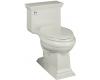 Kohler Memoirs Stately K-3453-95 Ice Grey Comfort Height Elongated Toilet with Toilet Seat and Left-Hand Trip Lever