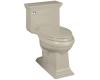 Kohler Memoirs Stately K-3453-G9 Sandbar Comfort Height Elongated Toilet with Toilet Seat and Left-Hand Trip Lever