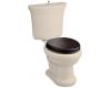 Kohler Iron Works Tellieur K-3456-F2-55 Innocent Blush Elongated Toilet with Flush Actuator and Chrome Toilet Seat