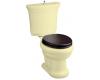 Kohler Iron Works Tellieur K-3456-F2-Y2 Sunlight Elongated Toilet with Flush Actuator and Chrome Toilet Seat