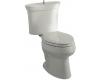 Kohler Serif K-3461-95 Ice Grey Round-Front Toilet with Polished Chrome Trip Lever and Supply