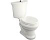 Kohler Iron Works Historic K-3463-U-0 White Elongated Toilet with Toilet Seat and Insuliner Tank Liner