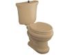 Kohler Iron Works Historic K-3463-U-33 Mexican Sand Elongated Toilet with Toilet Seat and Insuliner Tank Liner