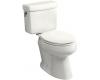 Kohler Pinoir K-3465-0 White Comfort Height Elongated Toilet with Concealed Trapway and Left-Hand Trip Lever