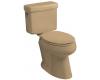 Kohler Pinoir K-3465-33 Mexican Sand Comfort Height Elongated Toilet with Concealed Trapway and Left-Hand Trip Lever