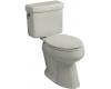 Kohler Pinoir K-3465-95 Ice Grey Comfort Height Elongated Toilet with Concealed Trapway and Left-Hand Trip Lever