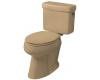 Kohler Pinoir K-3465-RA-33 Mexican Sand Comfort Height Elongated Toilet with Concealed Trapway and Right-Hand Trip Lever