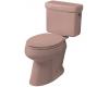 Kohler Pinoir K-3465-RA-45 Wild Rose Comfort Height Elongated Toilet with Concealed Trapway and Right-Hand Trip Lever