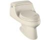 Kohler San Raphael K-3466-47 Almond One-Piece Elongated Toilet with Concealed Trapway, Toilet Seat and Left-Hand Trip Lever