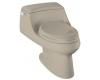 Kohler San Raphael K-3466-G9 Sandbar One-Piece Elongated Toilet with Concealed Trapway, Toilet Seat and Left-Hand Trip Lever